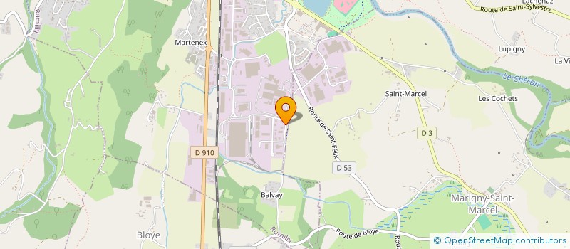 localisation de l'entreprise SEREM 74  RUMILLY