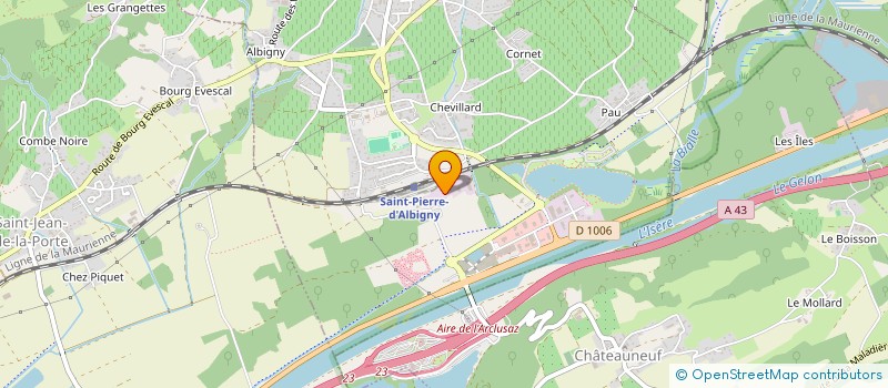 localisation de l'entreprise SEREM SOC ETUDE REALIS MAURIEN à SAINT-PIERRE-D'ALBIGNY