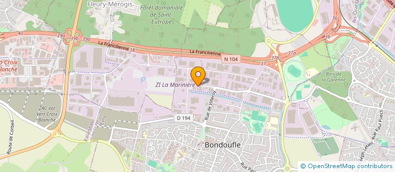 localisation de l'entreprise SEREME à BONDOUFLE