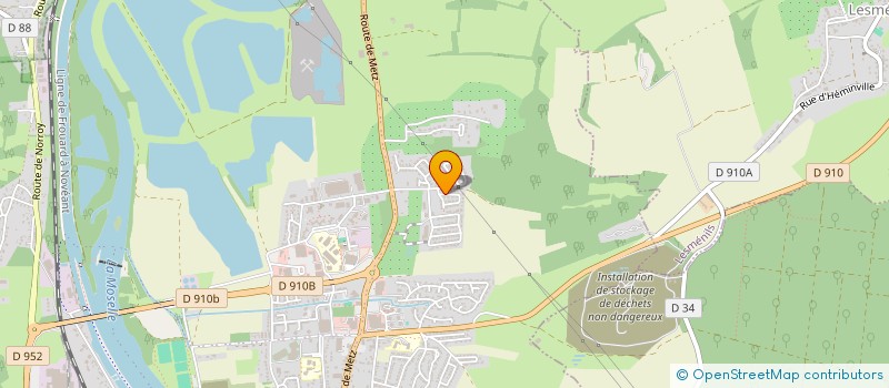 localisation de l'entreprise SEREN  PONT-A-MOUSSON