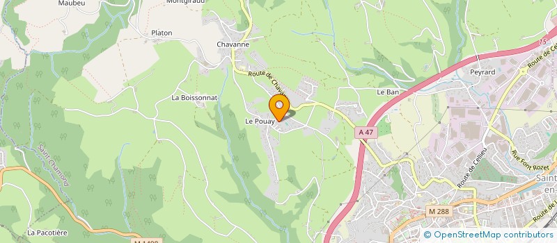 localisation de l'entreprise SEREN'ACTION. à SAINT-CHAMOND