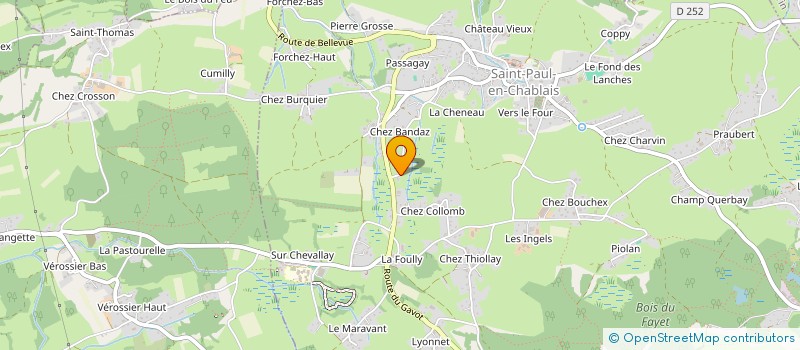 localisation de l'entreprise SEREN'ALPES  SAINT-PAUL-EN-CHABLAIS