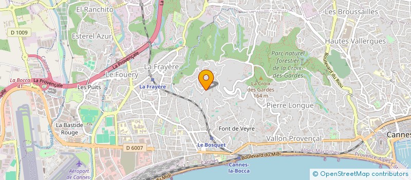 localisation de l'entreprise SERENA à CANNES