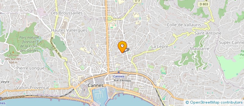 localisation de l'entreprise SERENA à CANNES