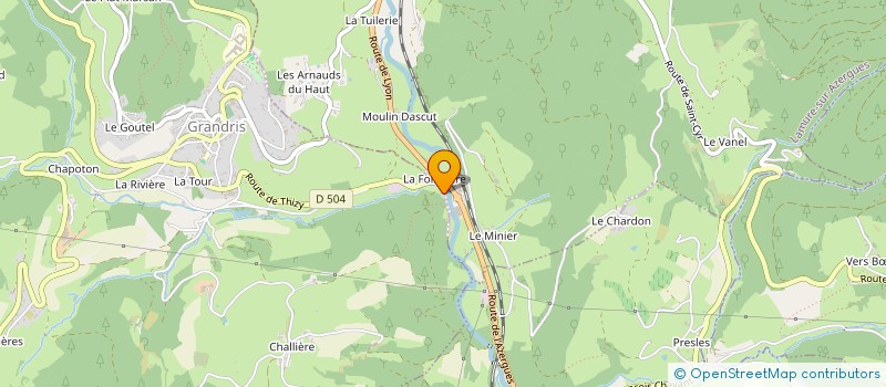 localisation de l'entreprise SERENA  POULE-LES-ECHARMEAUX