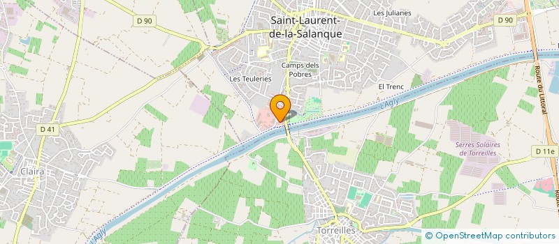 localisation de l'entreprise SERENA  SAINT-LAURENT-DE-LA-SALANQUE