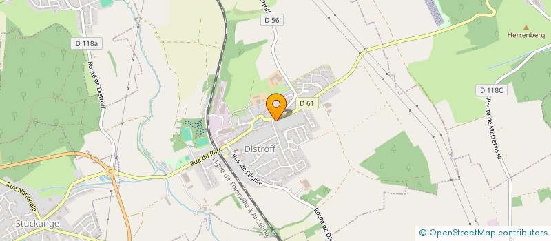 localisation de l'entreprise SERENA  DISTROFF