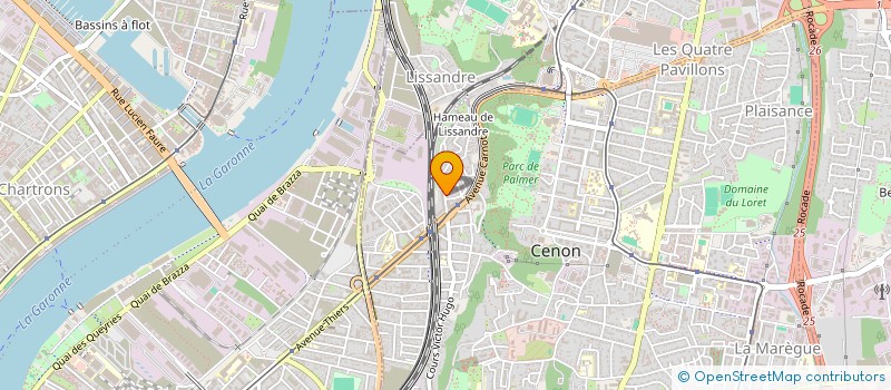 localisation de l'entreprise SERENA  CENON