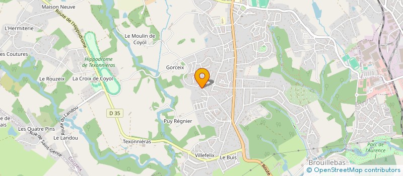 localisation de l'entreprise SERENA à COUZEIX