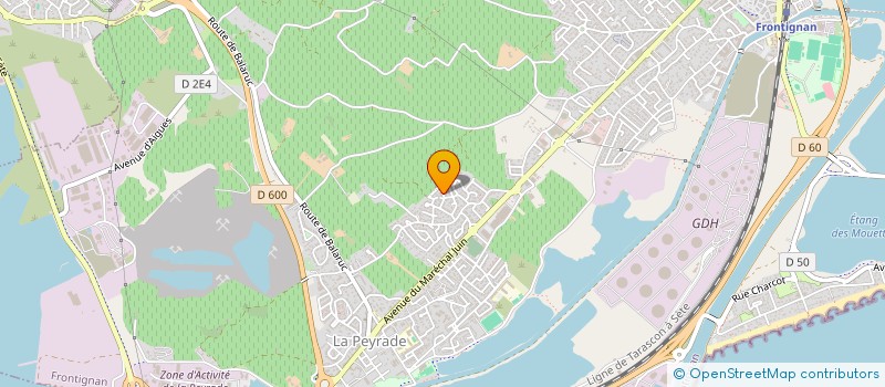 localisation de l'entreprise SERENA à FRONTIGNAN