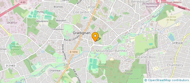 localisation de l'entreprise SERENA à GRADIGNAN