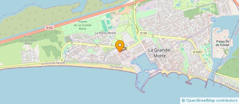 localisation de l'entreprise SERENA GROUPE à LA GRANDE-MOTTE