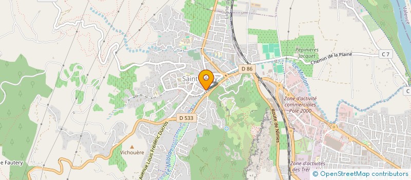 localisation de l'entreprise SERENA LAB  SAINT-PERAY