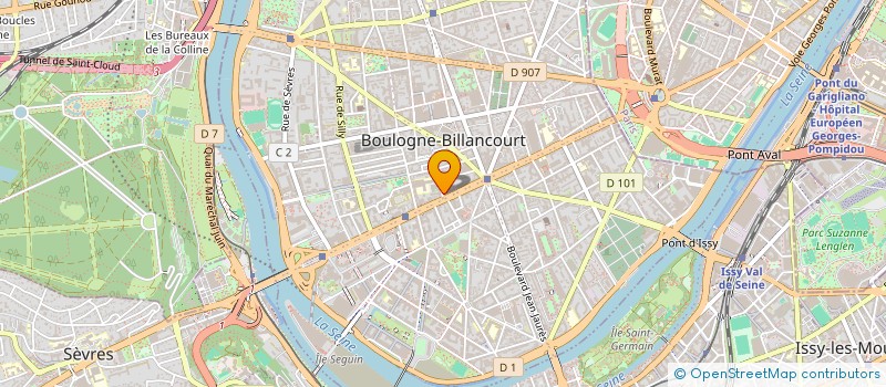 localisation de l'entreprise SERENAD à BOULOGNE-BILLANCOURT