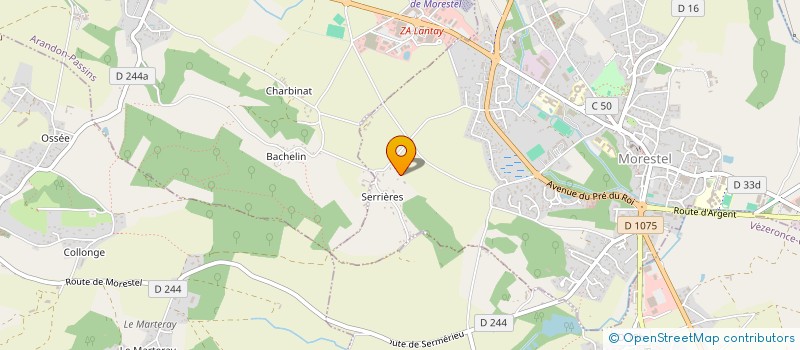 localisation de l'entreprise SERENADE  MORESTEL