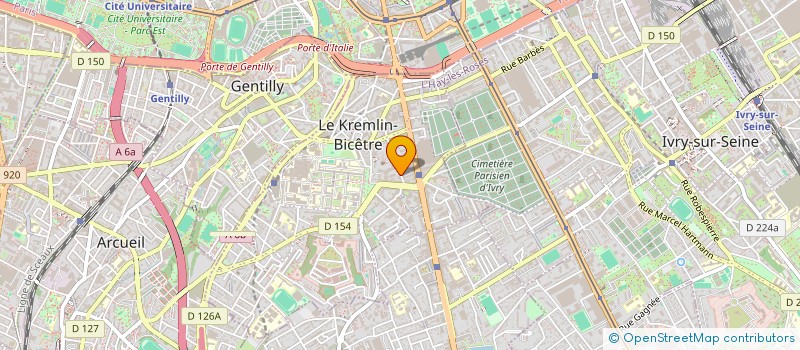 localisation de l'entreprise SERENADE à LE KREMLIN-BICETRE