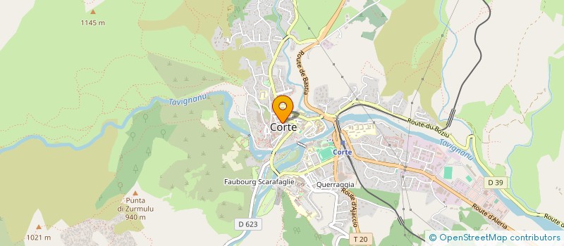 localisation de l'entreprise SERENADE à CORTE