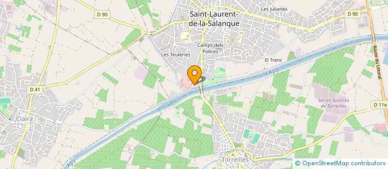 localisation de l'entreprise SERENADE  SAINT-LAURENT-DE-LA-SALANQUE