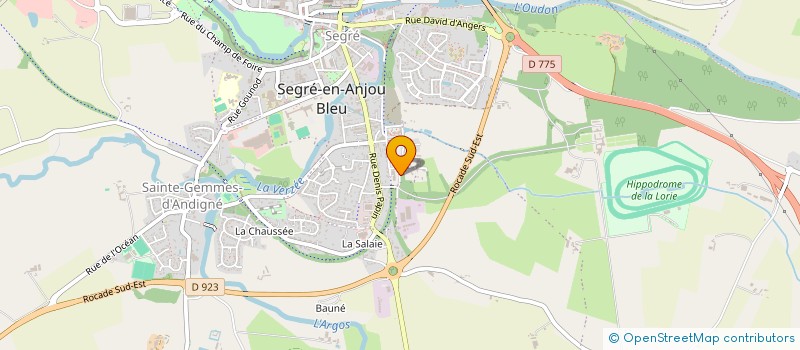 localisation de l'entreprise SERENAH à SEGRE-EN-ANJOU BLEU