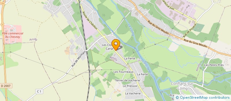 localisation de l'entreprise SERENALLIANCE à AMILLY