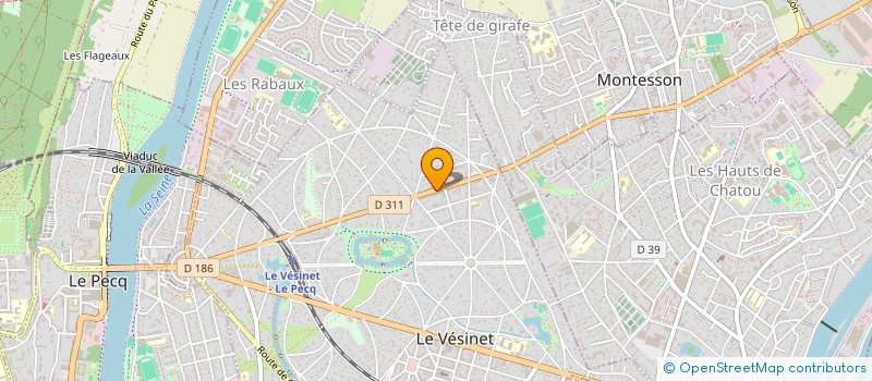 localisation de l'entreprise SERENCO  LE VESINET