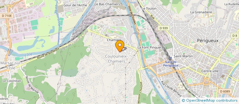 localisation de l'entreprise SERENDIPITE  COULOUNIEIX-CHAMIERS