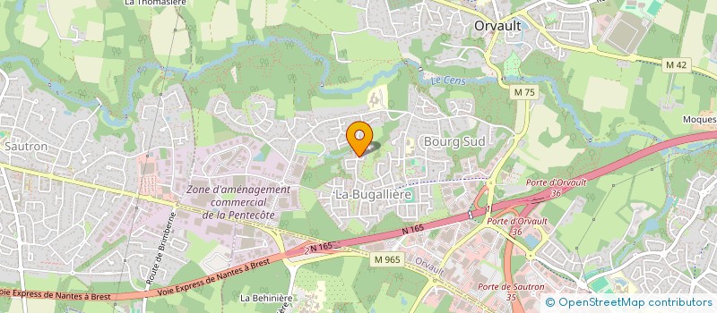 localisation de l'entreprise SERENDIPITE IMMOBILIER à ORVAULT