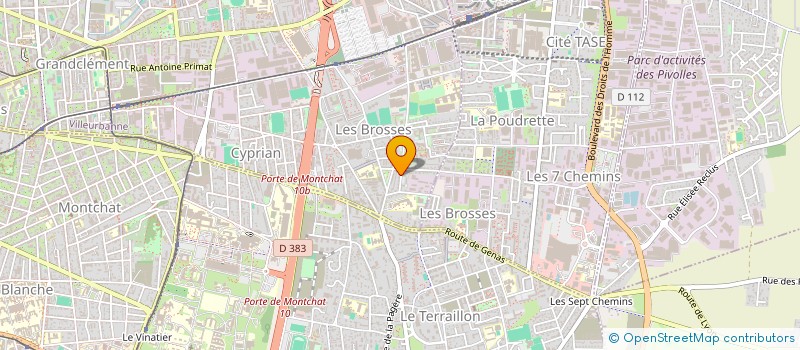 localisation de l'entreprise SERENDIPITE PRODUCTIONS  VILLEURBANNE