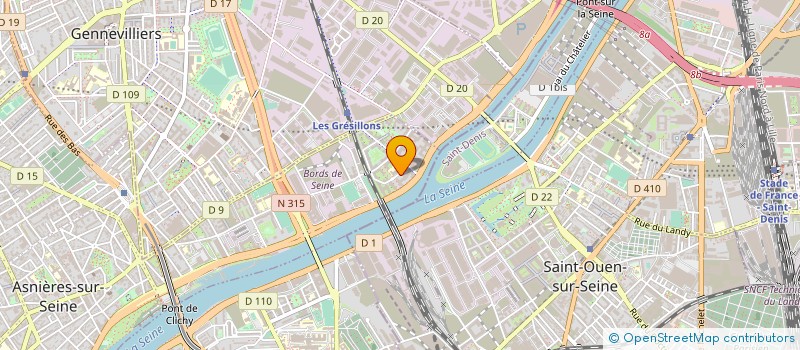 localisation de l'entreprise SERENEST ENTREPRISE à ASNIERES-SUR-SEINE