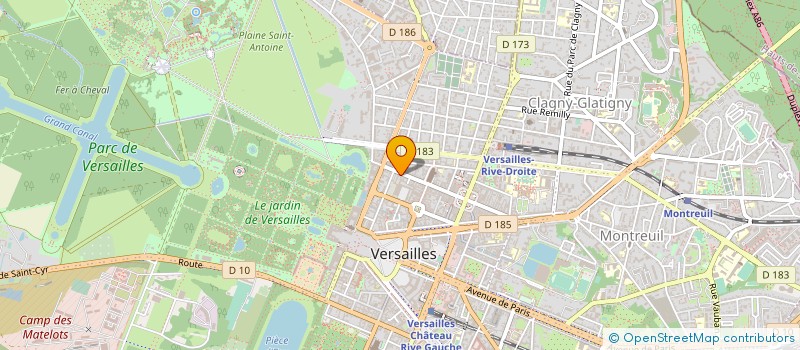 localisation de l'entreprise SERENGETI à VERSAILLES