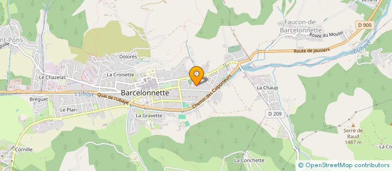 localisation de l'entreprise SERENI'CIMES  FAUCON-DE-BARCELONNETTE