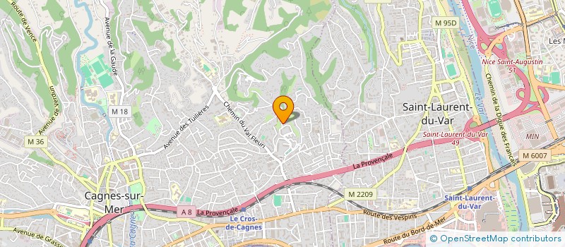 localisation de l'entreprise SERENIDADE à CAGNES-SUR-MER