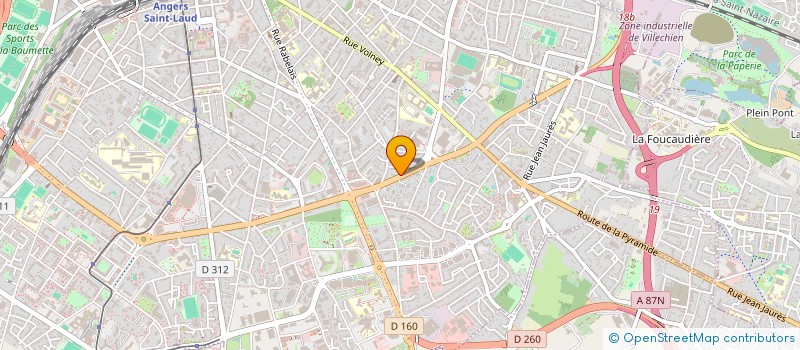 localisation de l'entreprise SERENIMO à ANGERS
