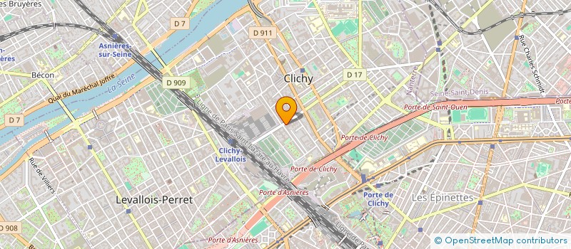 localisation de l'entreprise SERENIS à CLICHY