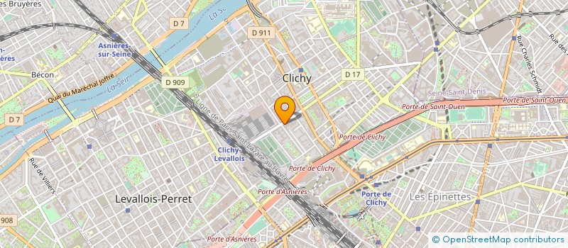 localisation de l'entreprise SERENIS ILE DE FRANCE à CLICHY
