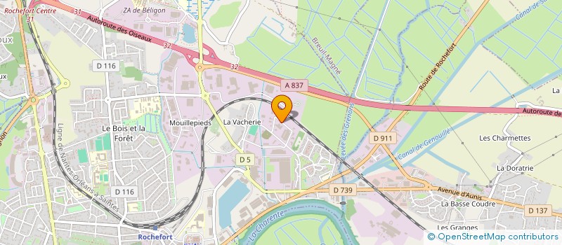 localisation de l'entreprise SERENISEAT  ROCHEFORT