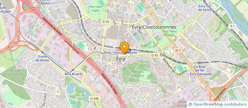 localisation de l'entreprise SERENITE 24 HEURES SUR 24  EVRY-COURCOURONNES