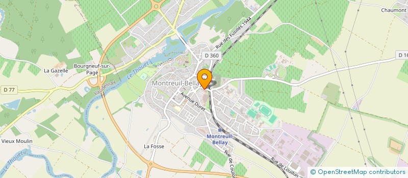 localisation de l'entreprise SERENITE 56  MONTREUIL-BELLAY