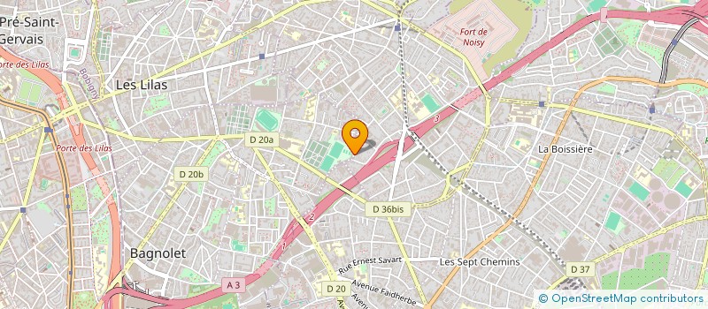 localisation de l'entreprise SERENITE à ROMAINVILLE
