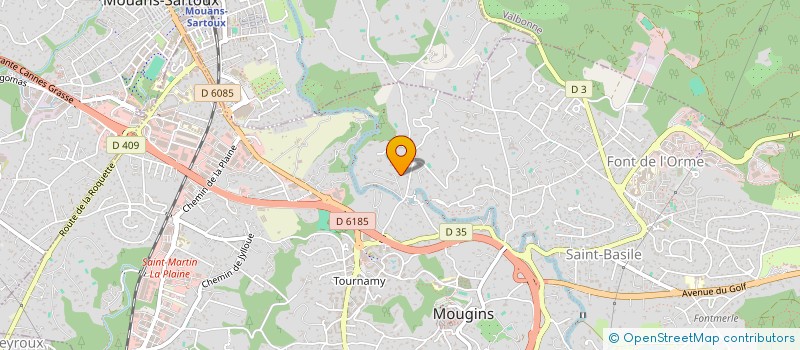 localisation de l'entreprise SERENITE à MOUGINS