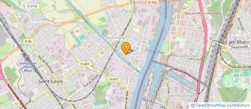 localisation de l'entreprise SERENITE CAROLINE  HUNINGUE