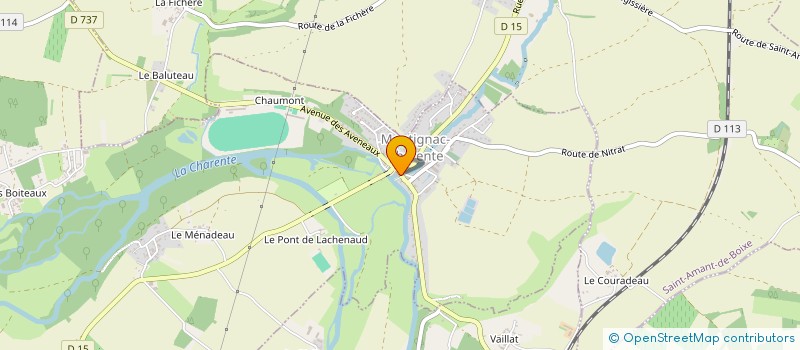 localisation de l'entreprise SERENITE CHARENTE à MONTIGNAC-CHARENTE