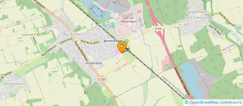 localisation de l'entreprise SERENITE INVEST 1  BARTENHEIM