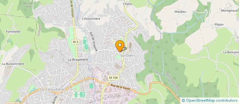 localisation de l'entreprise SERENITE OFFICE  SORBIERS