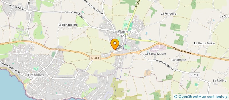 localisation de l'entreprise SERENITE SA2J à LA PLAINE-SUR-MER