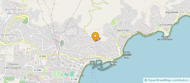 localisation de l'entreprise SERENITE WESSELS à LE LAVANDOU