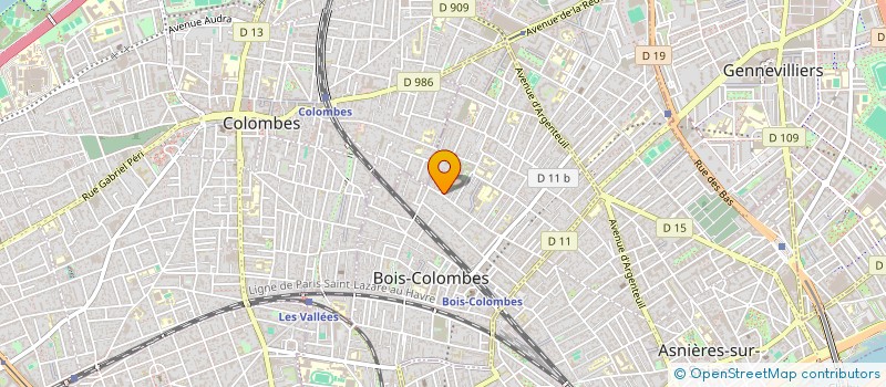 localisation de l'entreprise SERENITEX à BOIS-COLOMBES