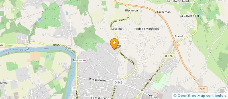 localisation de l'entreprise SERENITUDE  VILLENEUVE-SUR-LOT