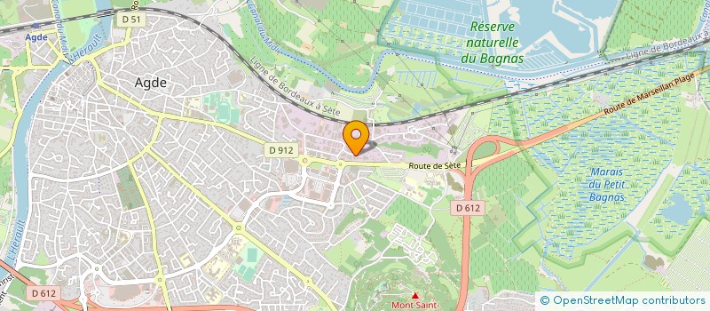 localisation de l'entreprise SERENITY à AGDE