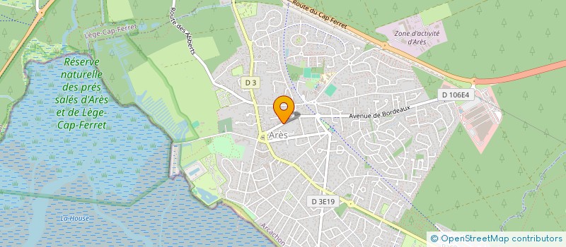 localisation de l'entreprise SERENITY à ARES